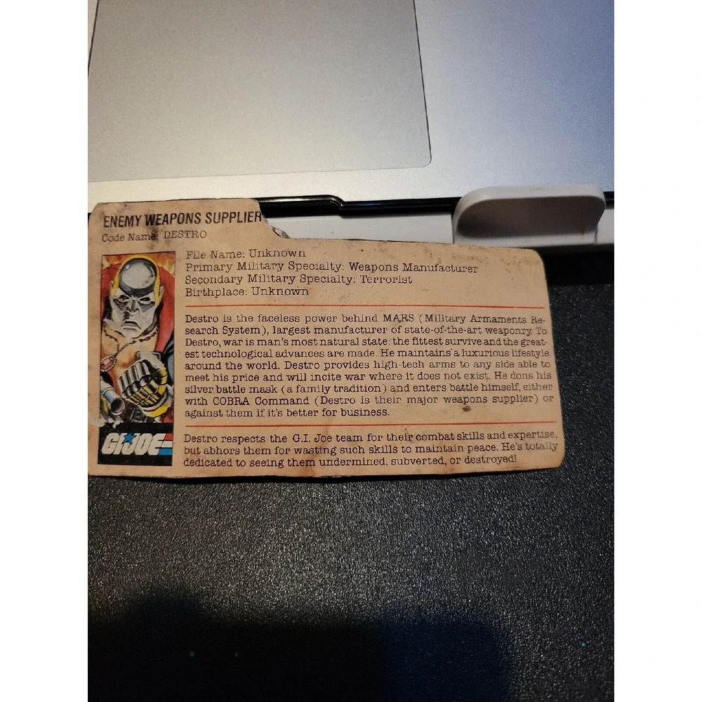 Hasbro destro filecard